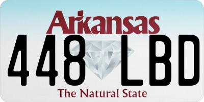 AR license plate 448LBD