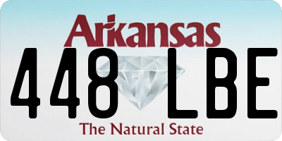 AR license plate 448LBE