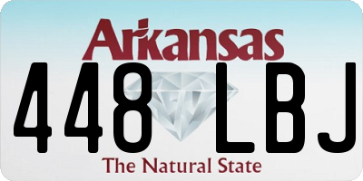 AR license plate 448LBJ