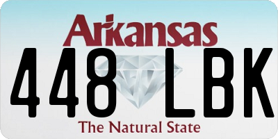 AR license plate 448LBK