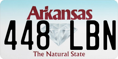 AR license plate 448LBN