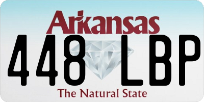 AR license plate 448LBP