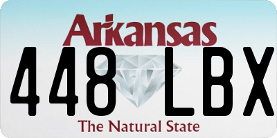AR license plate 448LBX