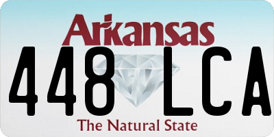 AR license plate 448LCA