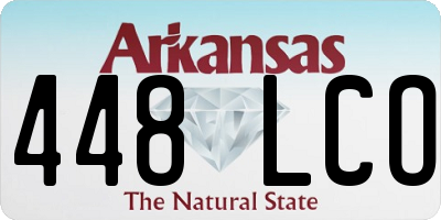 AR license plate 448LCO