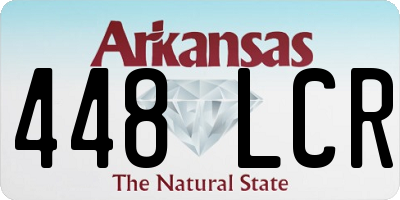 AR license plate 448LCR