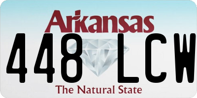 AR license plate 448LCW