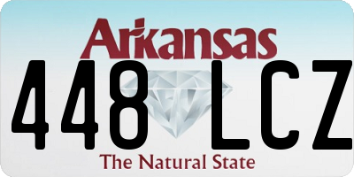 AR license plate 448LCZ