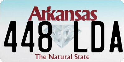 AR license plate 448LDA