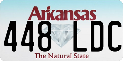 AR license plate 448LDC