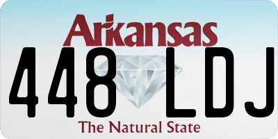 AR license plate 448LDJ