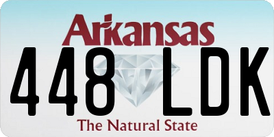 AR license plate 448LDK