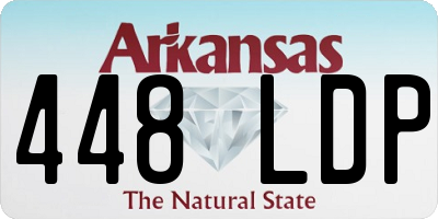 AR license plate 448LDP