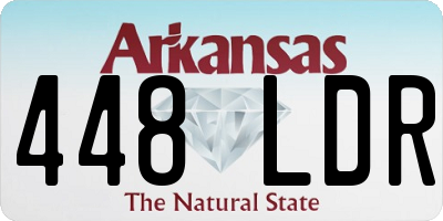 AR license plate 448LDR