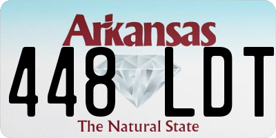 AR license plate 448LDT