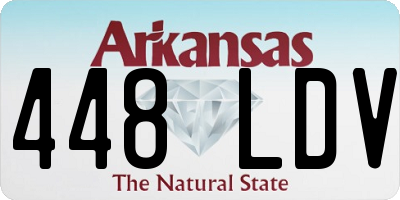 AR license plate 448LDV