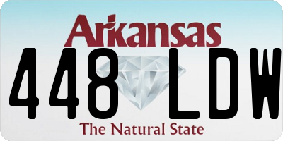 AR license plate 448LDW