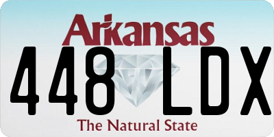 AR license plate 448LDX