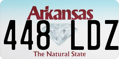 AR license plate 448LDZ