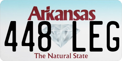 AR license plate 448LEG