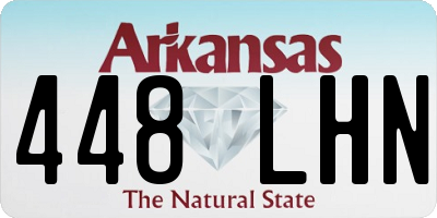 AR license plate 448LHN