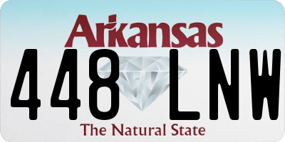 AR license plate 448LNW