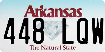 AR license plate 448LQW