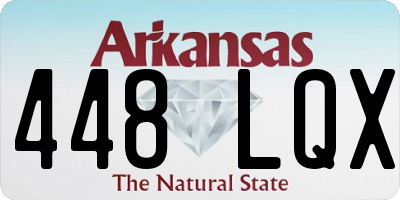 AR license plate 448LQX