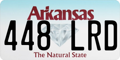 AR license plate 448LRD