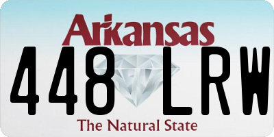 AR license plate 448LRW