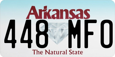 AR license plate 448MFO