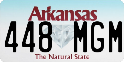 AR license plate 448MGM