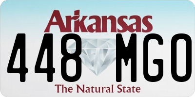 AR license plate 448MGO