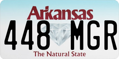 AR license plate 448MGR