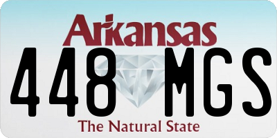AR license plate 448MGS