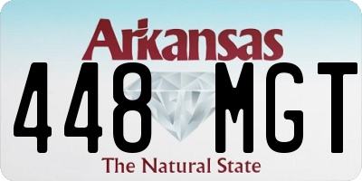 AR license plate 448MGT