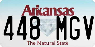 AR license plate 448MGV