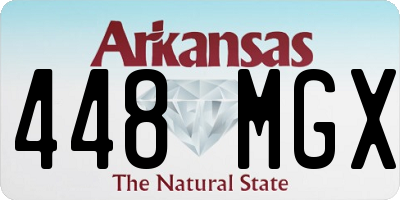 AR license plate 448MGX