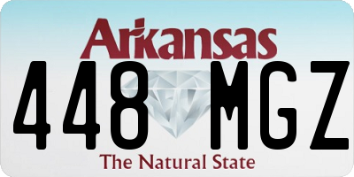 AR license plate 448MGZ