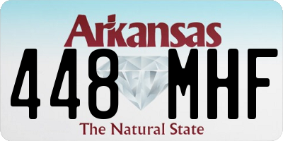 AR license plate 448MHF