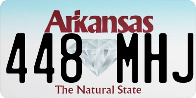 AR license plate 448MHJ