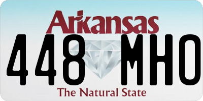AR license plate 448MHO