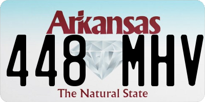 AR license plate 448MHV