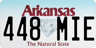 AR license plate 448MIE
