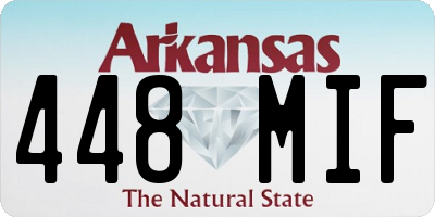 AR license plate 448MIF