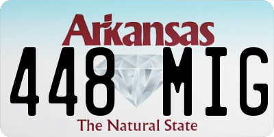 AR license plate 448MIG