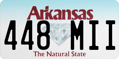 AR license plate 448MII