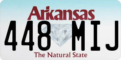 AR license plate 448MIJ