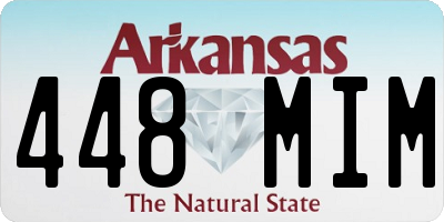AR license plate 448MIM