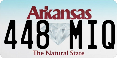 AR license plate 448MIQ